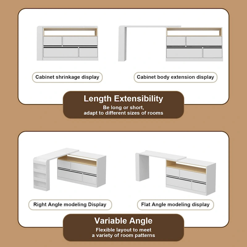 Desk Makeup Table Multi-Functional Furniture for Kitchen, Bedroom