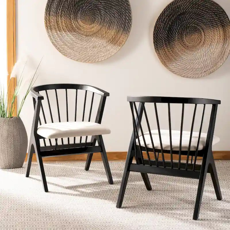 Carlota Spindle Dining Chair (Set of 2) - 23  W x 23  D x 30  H - 22Wx22Dx30H