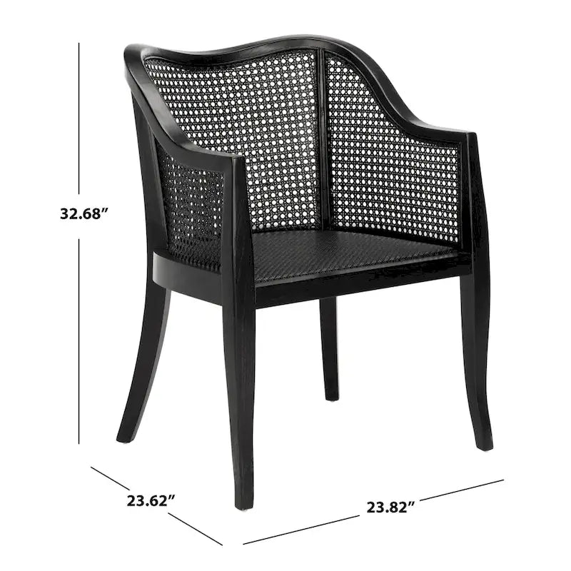 Olar Cane Dining Chair - 23.6  x 23.8  x 32.7  - 24Wx24Dx33H
