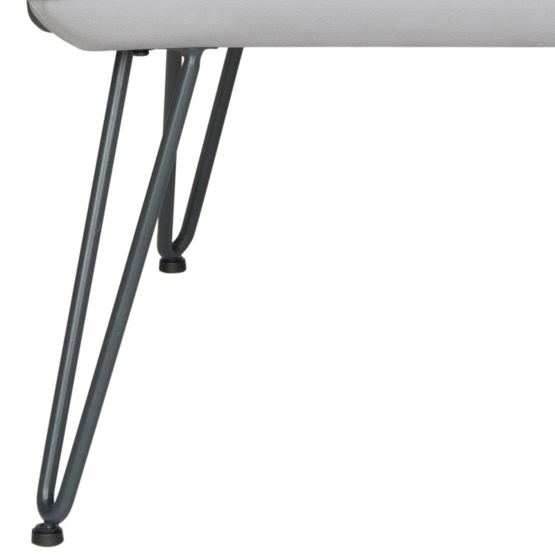 Mid-Century Modern Faux Leather Arm Chair - 29Wx28Dx33H