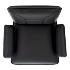 Mid-Century Modern Faux Leather Arm Chair - 29Wx28Dx33H