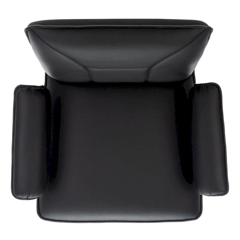 Mid-Century Modern Faux Leather Arm Chair - 29Wx28Dx33H