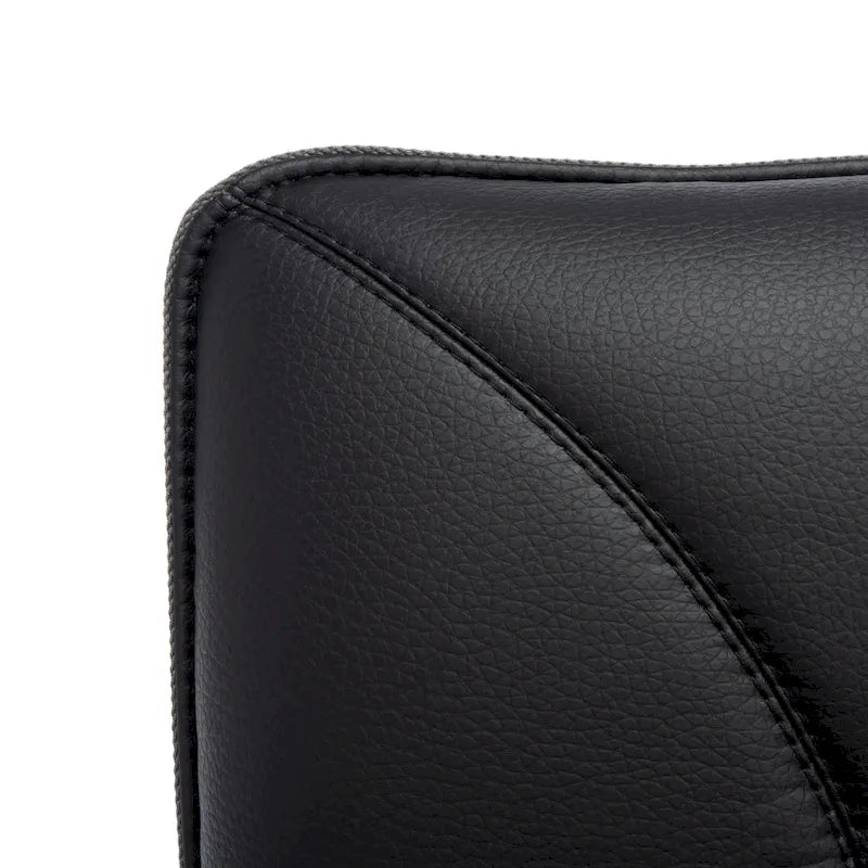 Mid-Century Modern Faux Leather Arm Chair - 29Wx28Dx33H