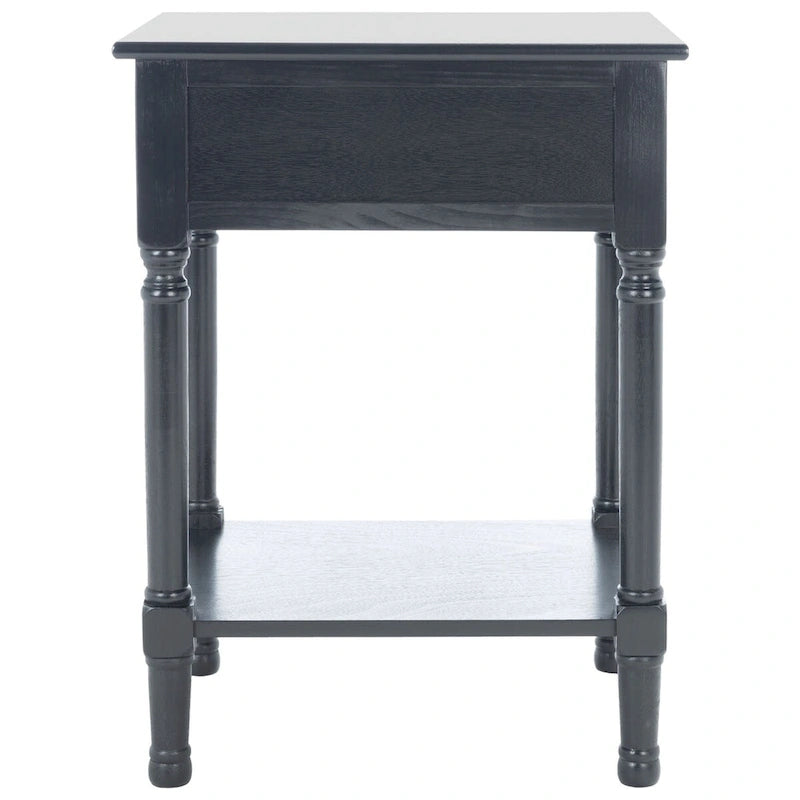 1-Drawer Lower Shelf Nightstand Accent Table - 19  W x 15.8  L x 26  H - 19Wx16Dx26H