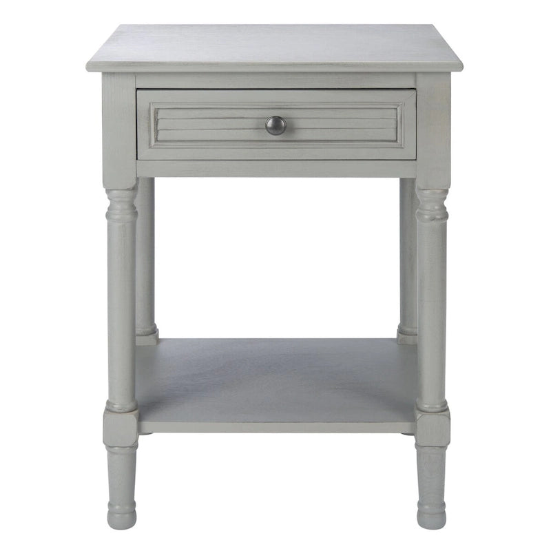 1-Drawer Lower Shelf Nightstand Accent Table - 19  W x 15.8  L x 26  H - 19Wx16Dx26H