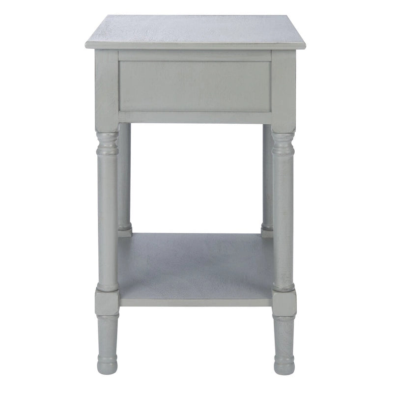 1-Drawer Lower Shelf Nightstand Accent Table - 19  W x 15.8  L x 26  H - 19Wx16Dx26H