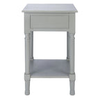 1-Drawer Lower Shelf Nightstand Accent Table - 19  W x 15.8  L x 26  H - 19Wx16Dx26H