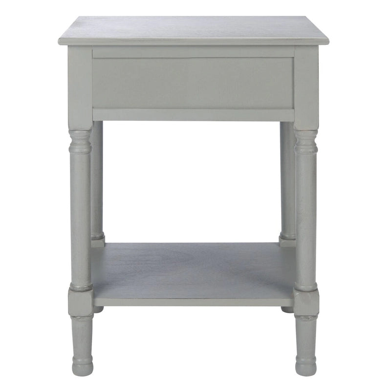 1-Drawer Lower Shelf Nightstand Accent Table - 19  W x 15.8  L x 26  H - 19Wx16Dx26H