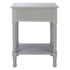 1-Drawer Lower Shelf Nightstand Accent Table - 19  W x 15.8  L x 26  H - 19Wx16Dx26H
