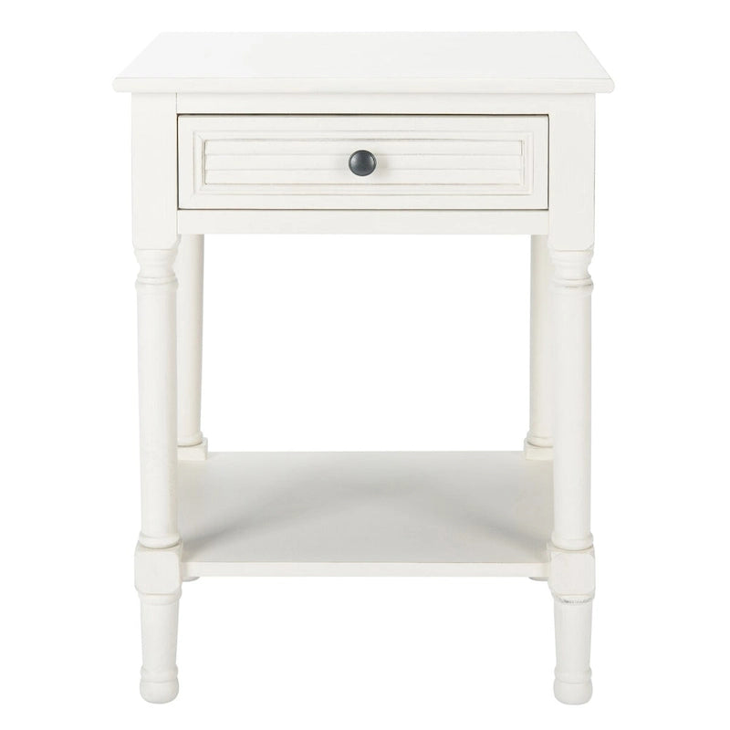 1-Drawer Lower Shelf Nightstand Accent Table - 19  W x 15.8  L x 26  H - 19Wx16Dx26H