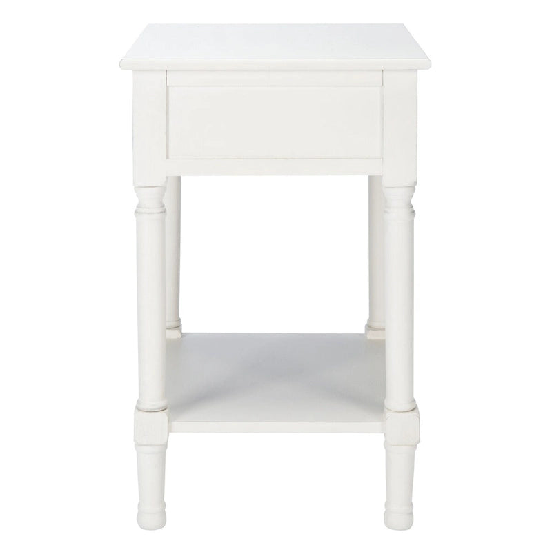 1-Drawer Lower Shelf Nightstand Accent Table - 19  W x 15.8  L x 26  H - 19Wx16Dx26H