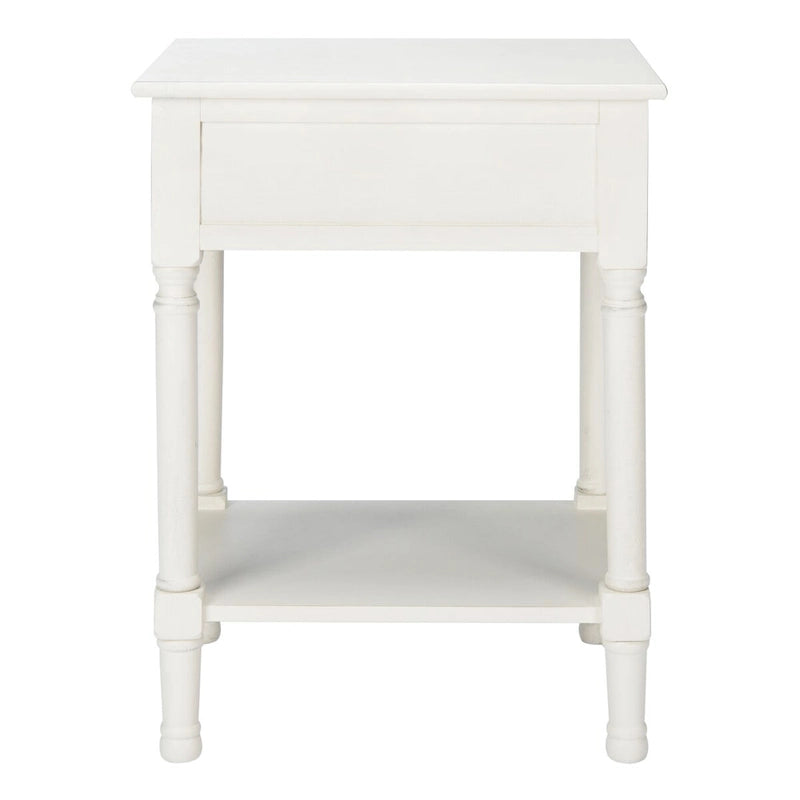 1-Drawer Lower Shelf Nightstand Accent Table - 19  W x 15.8  L x 26  H - 19Wx16Dx26H