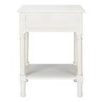 1-Drawer Lower Shelf Nightstand Accent Table - 19  W x 15.8  L x 26  H - 19Wx16Dx26H