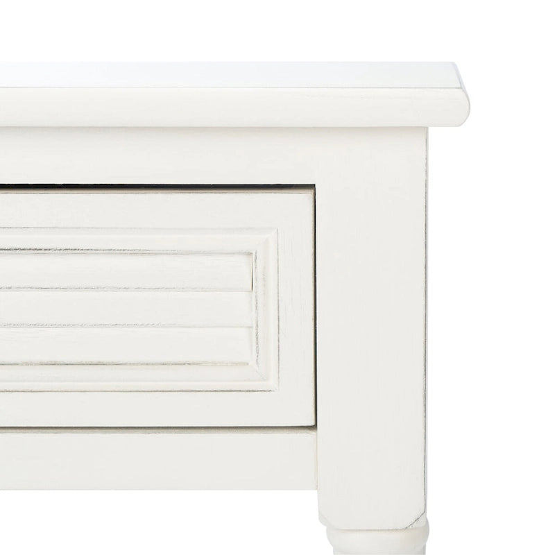 1-Drawer Lower Shelf Nightstand Accent Table - 19  W x 15.8  L x 26  H - 19Wx16Dx26H