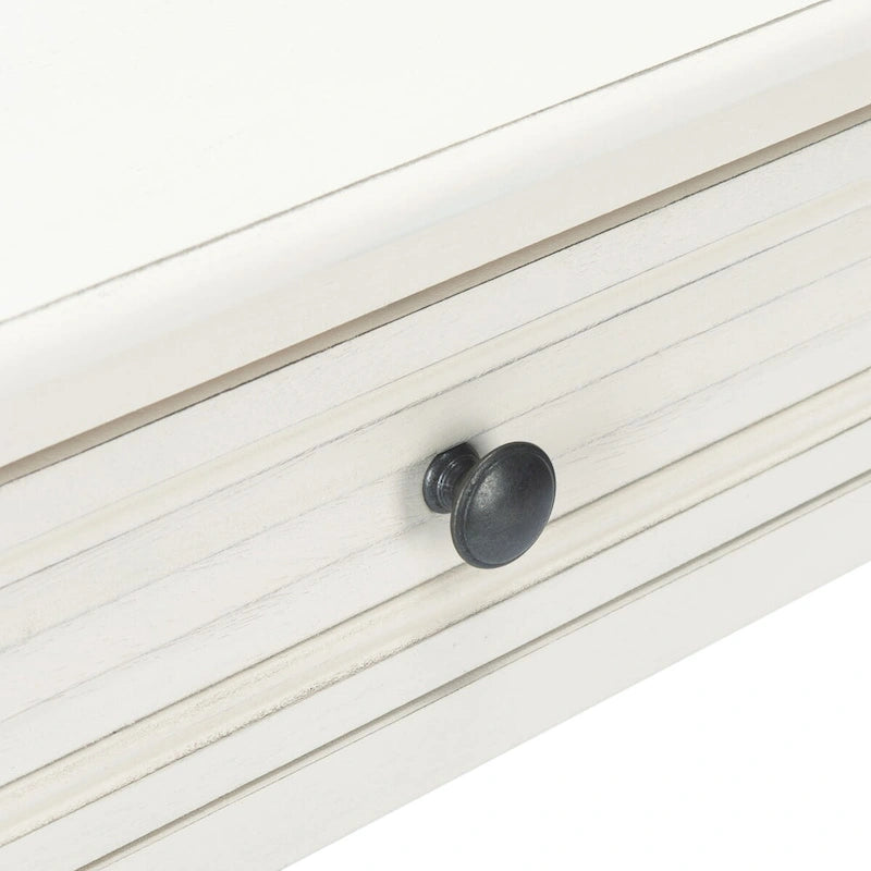 1-Drawer Lower Shelf Nightstand Accent Table - 19  W x 15.8  L x 26  H - 19Wx16Dx26H