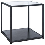 Arminta Square Lower Shelf Accent End Table - 19.7  W x 19.7  L x 19.7  H - 20Wx20Dx20H