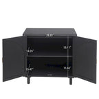 2 Door Dresser for Bedroom with Adjustable Laminates and Metal Handle