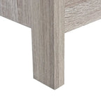 Modern Nightstand with 2 Drawers and Metal Handles