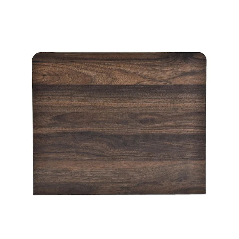 Modern Nightstand with 2 Drawers and Metal Handles