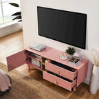 Drawer TV cabinet with door,storage cabinet,drawer cabinet,wooden storage cabinet leather handle drawer cabinet