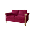 Glam Velvet Upholstered 2-Piece Living Room Set