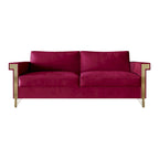 Glam Velvet Upholstered 2-Piece Living Room Set