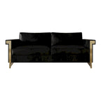 Glam Velvet Upholstered 2-Piece Living Room Set
