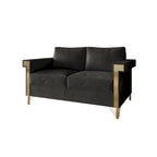 Glam Velvet Upholstered 2-Piece Living Room Set