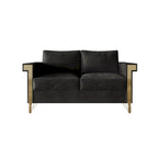 Glam Velvet Upholstered 2-Piece Living Room Set