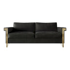 Glam Velvet Upholstered 2-Piece Living Room Set