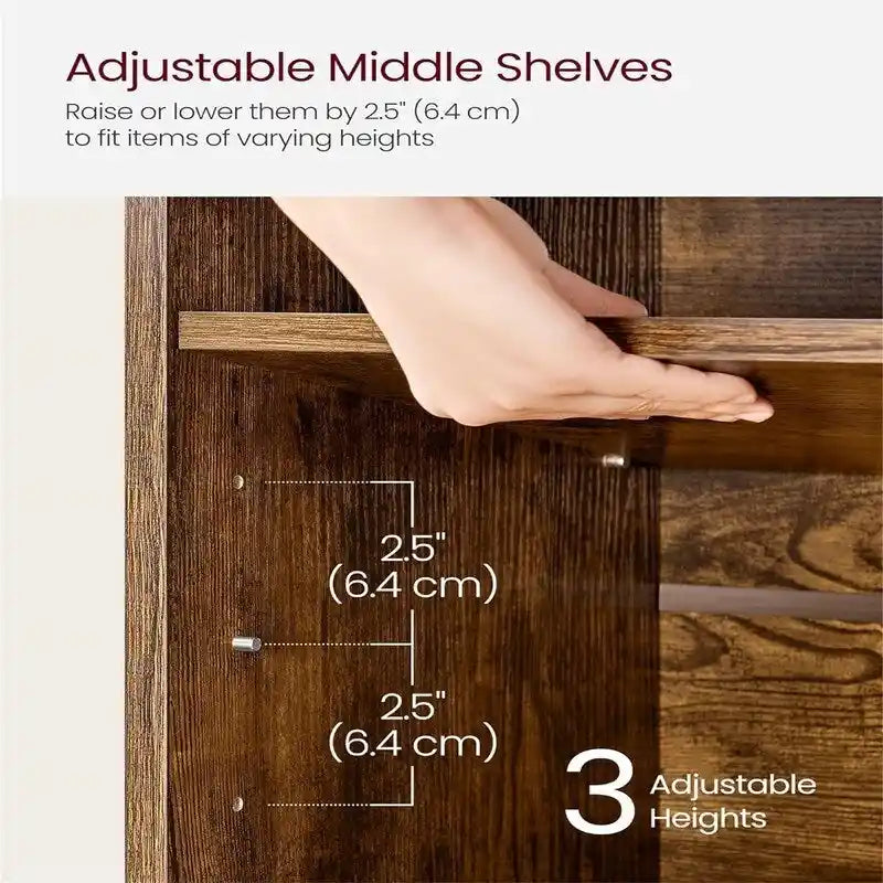 Shoe Storage Organizer - 11.8 D x 34.2 W x 18.9 H