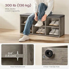 Shoe Storage Organizer - 11.8 D x 34.2 W x 18.9 H