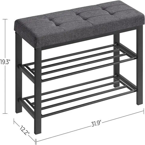 3-Tier Shoe Rack for Entryway - 12.2 D x 31.9 W x 19.3 H