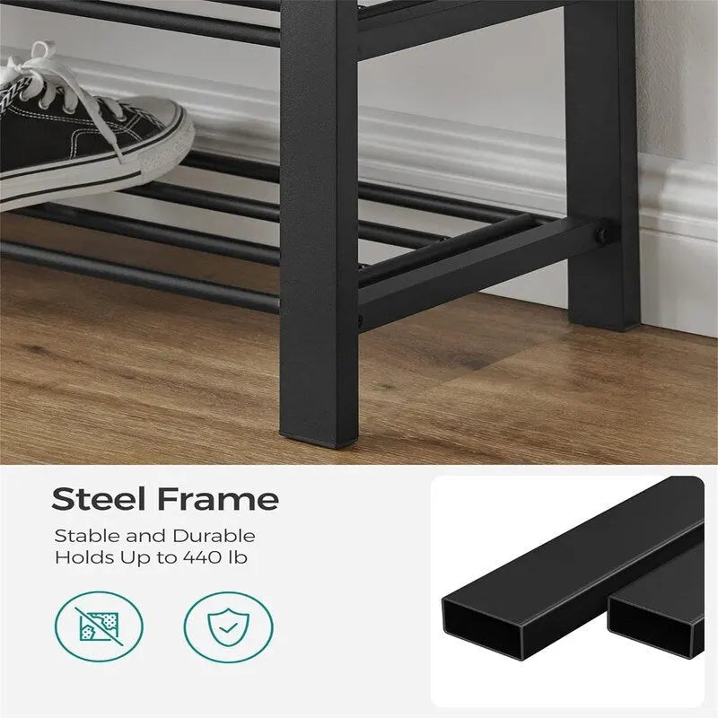 3-Tier Shoe Rack for Entryway - 12.2 D x 31.9 W x 19.3 H