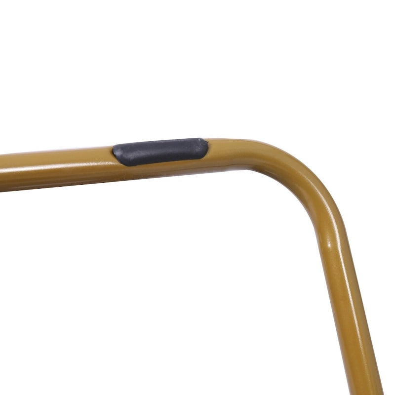 Folding Synthetic Fur Oversized Saucer Chair with Steel Frame - N/A