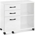 3 Drawers and Open Storage Shelves - 15.7 D x 31.5 W x 26 H