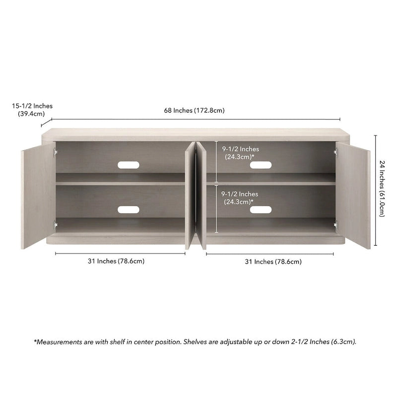 Plympton Rectangular TV Stand for TV's up to 75  - 68  Wide