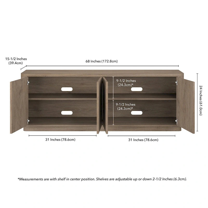 Plympton Rectangular TV Stand for TV's up to 75  - 68  Wide