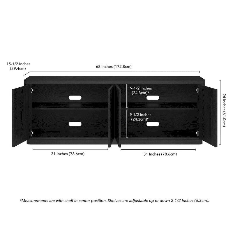 Plympton Rectangular TV Stand for TV's up to 75  - 68  Wide