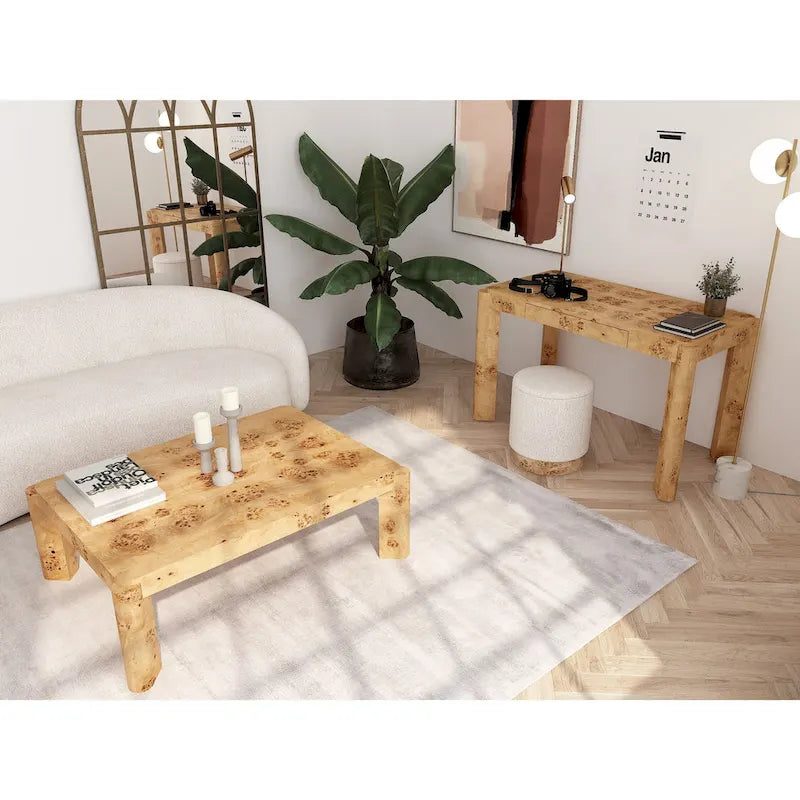 Chorus Console Desk Modern Vanity Table with Storage