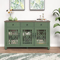 55  Vintage Style Kitchen Accent Buffet Sideboard Cabinet w/ Drawers - 55  in Width