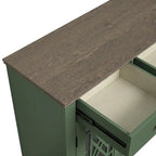 55  Vintage Style Kitchen Accent Buffet Sideboard Cabinet w/ Drawers - 55  in Width