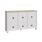 55  Vintage Style Kitchen Accent Buffet Sideboard Cabinet w/ Drawers - 55  in Width