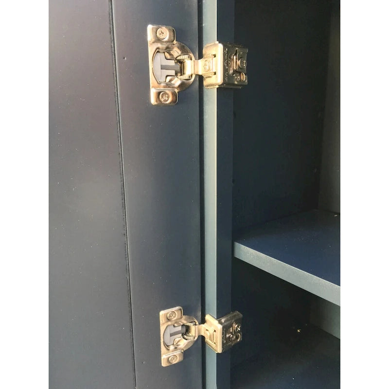 Blue Shaker Bathroom Wall Cabinet - 21 x26