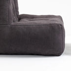 Fluffy Bean Bag Chair, Super Soft Lazy Sofa Chair With Memory Foam And Ottoman, Indoor Modern Bean Bag Chair