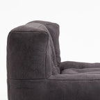 Fluffy Bean Bag Chair, Super Soft Lazy Sofa Chair With Memory Foam And Ottoman, Indoor Modern Bean Bag Chair