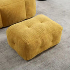 Fluffy Bean Bag Chair, Super Soft Lazy Sofa Chair With Memory Foam And Ottoman, Indoor Modern Bean Bag Chair