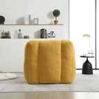 Fluffy Bean Bag Chair, Super Soft Lazy Sofa Chair With Memory Foam And Ottoman, Indoor Modern Bean Bag Chair