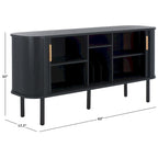 2 Tambour Door Sideboard/Media Stand. - 63Wx18Dx32H