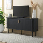 2 Tambour Door Sideboard/Media Stand. - 63Wx18Dx32H